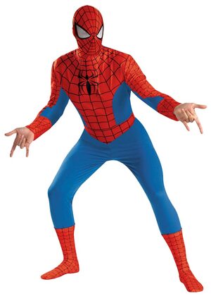 mens deluxe adult spiderman costume