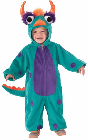 scary green monster kids costume