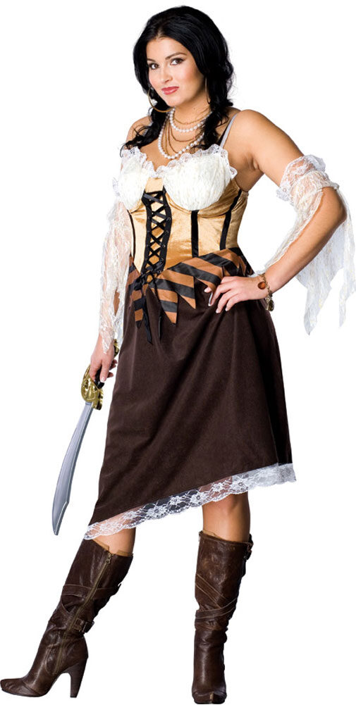 Dazzle in this Maiden of the Seas Pirate Plus Size Costume designed to make...