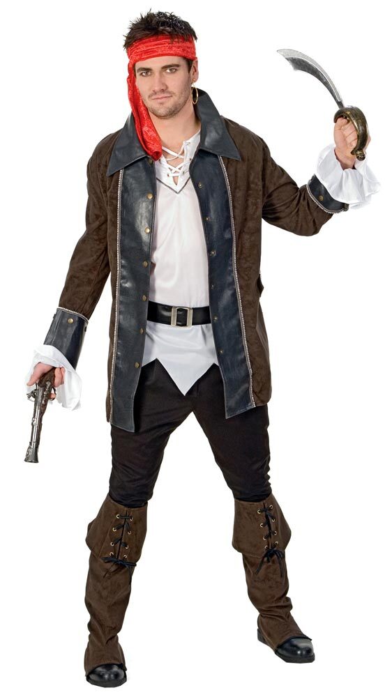 Mens Buccaneer Adult Pirate Costume Mr Costumes 8433