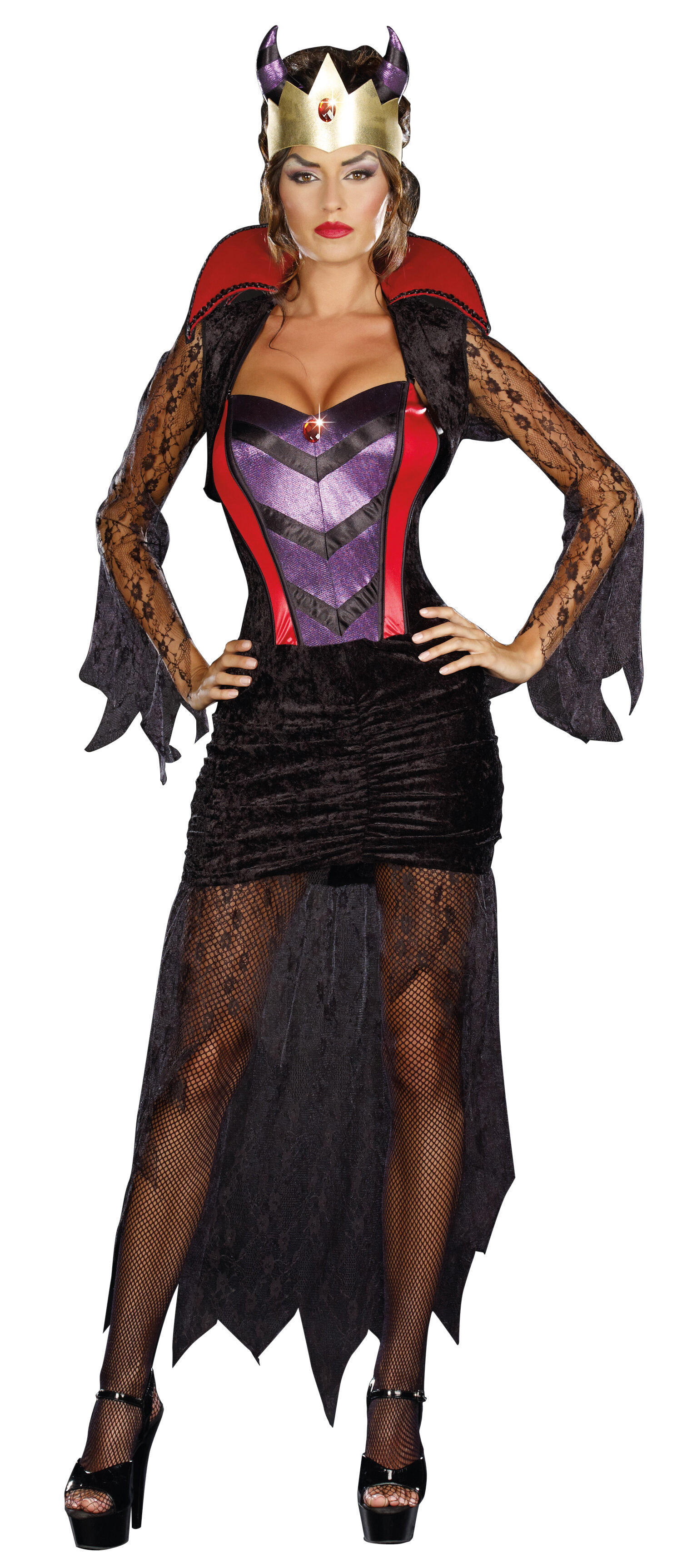 Sexy Wicked Queen Villain Costume - Mr. Costumes.