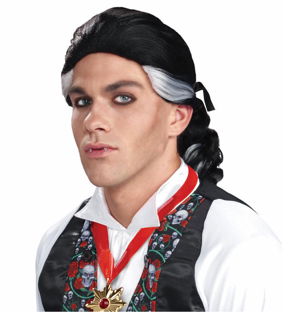 Mens Gothic Vampire Wig Mr. Costumes