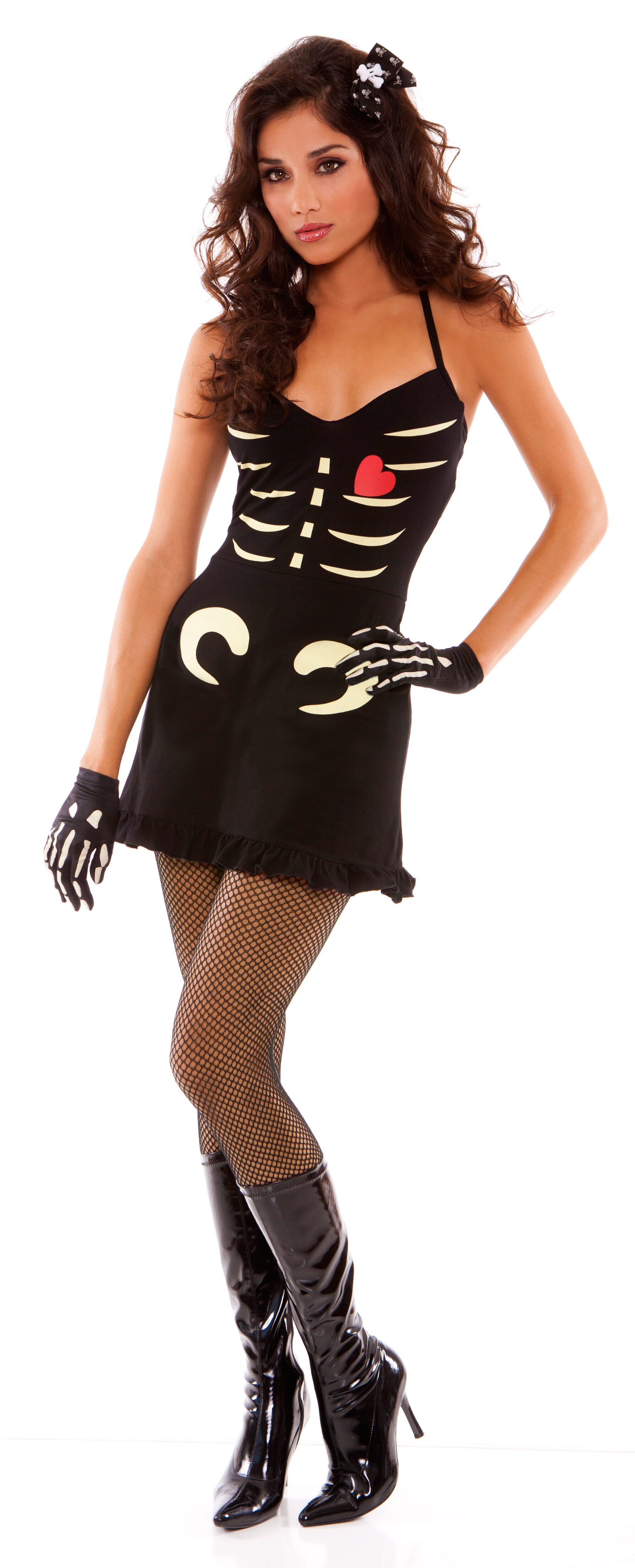 Amazon Com Flashy On The Inside Sexy Skeleton Costume Clothing