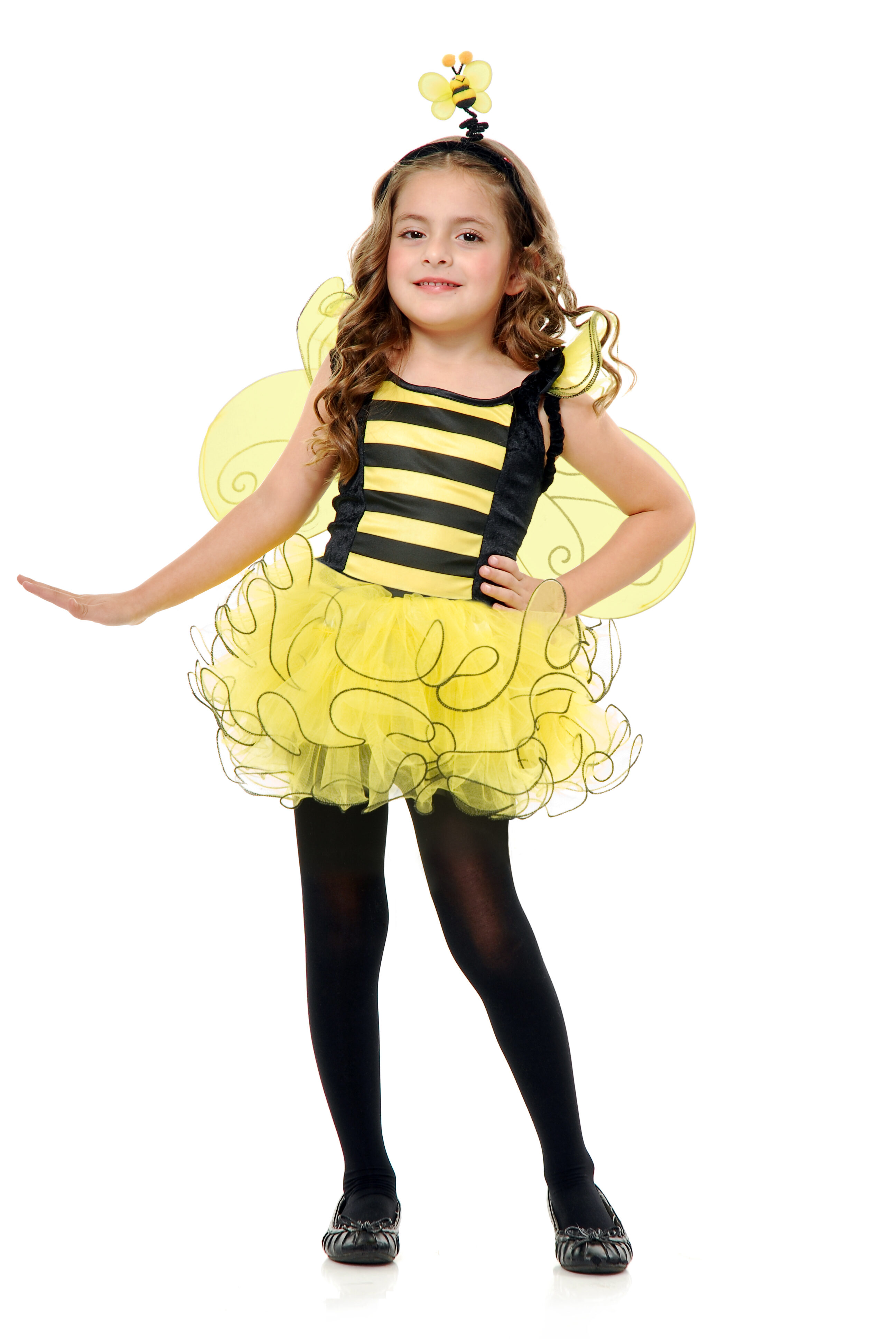 CHILD BUMBLE BEE TIGHTS-MEDIUM 