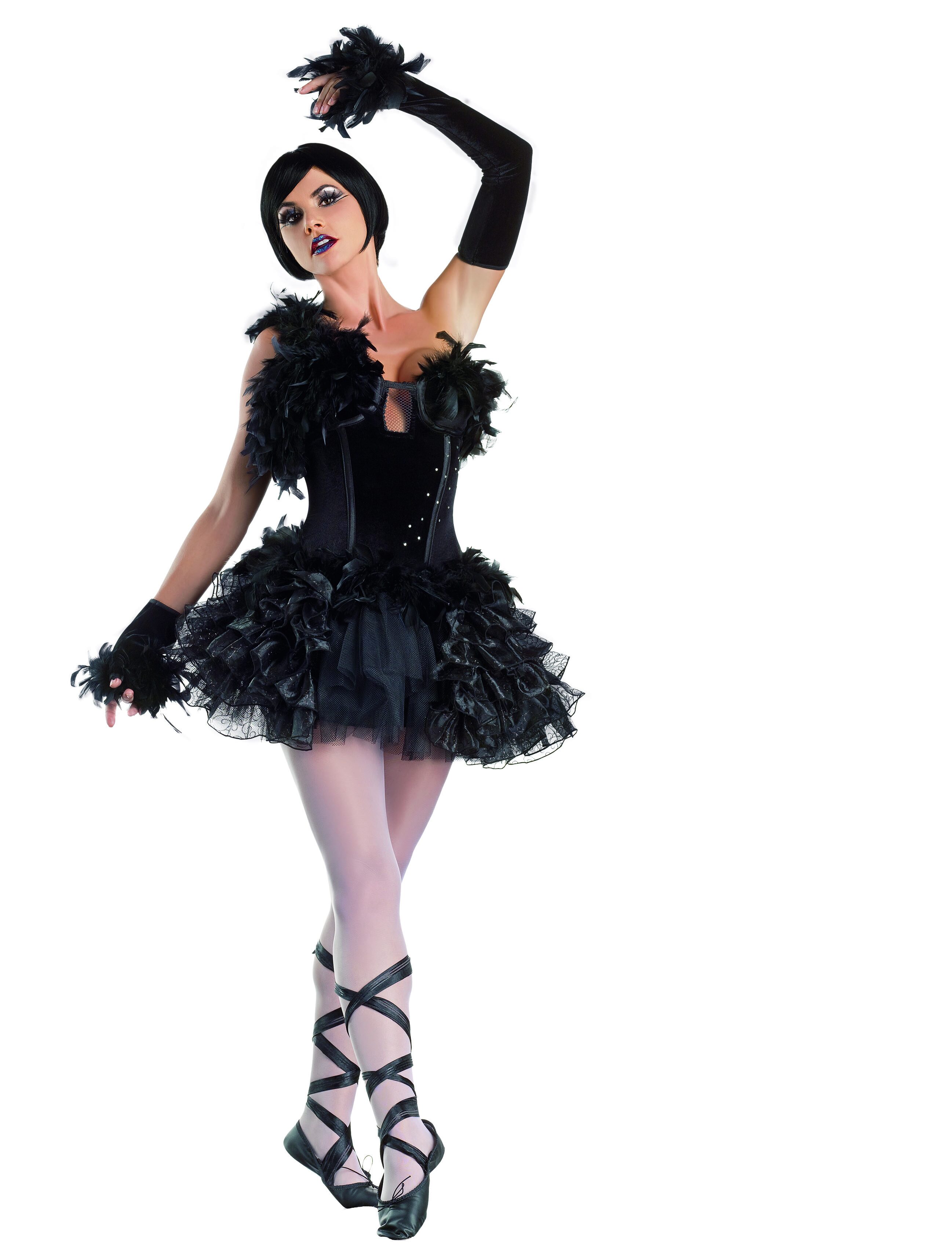 Sexy Black Swan Ballerina Costume - Mr. Costumes.