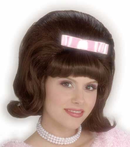 Womens Bouffant Brown 50s Wig Mr. Costumes