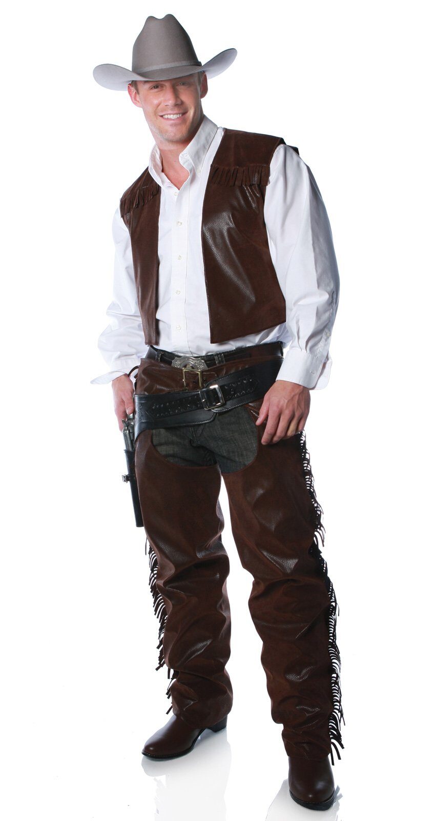 Adult Mens Cowboy Chaps Costume - Mr. Costumes