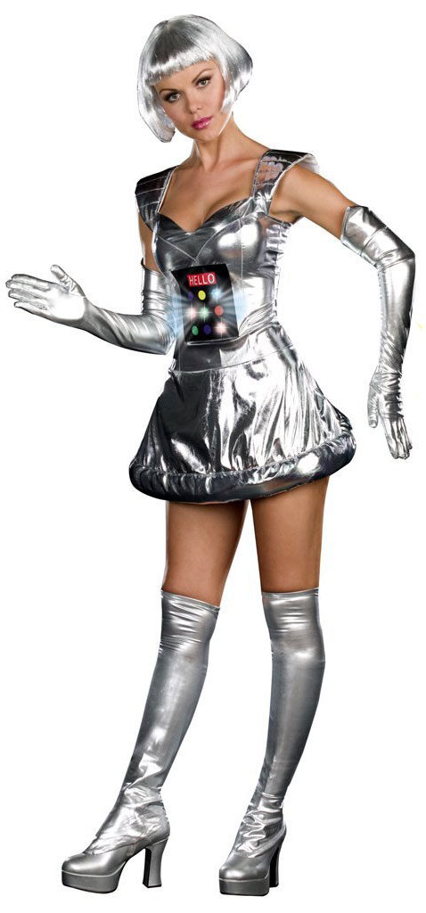 Sexy Robot A Bing Light Up Robot Costume Mr. Costumes