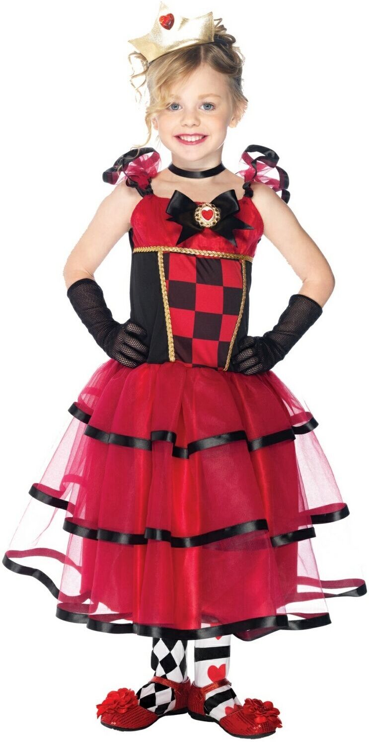 Wonderland Queen Of Hearts Kids Costume Mr Costumes