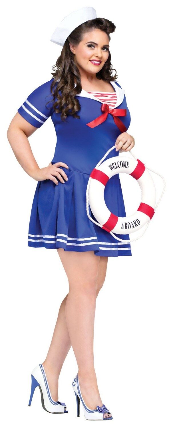 Womens Anchors Away Sexy Plus Size Sailor Costume Mr Costumes 