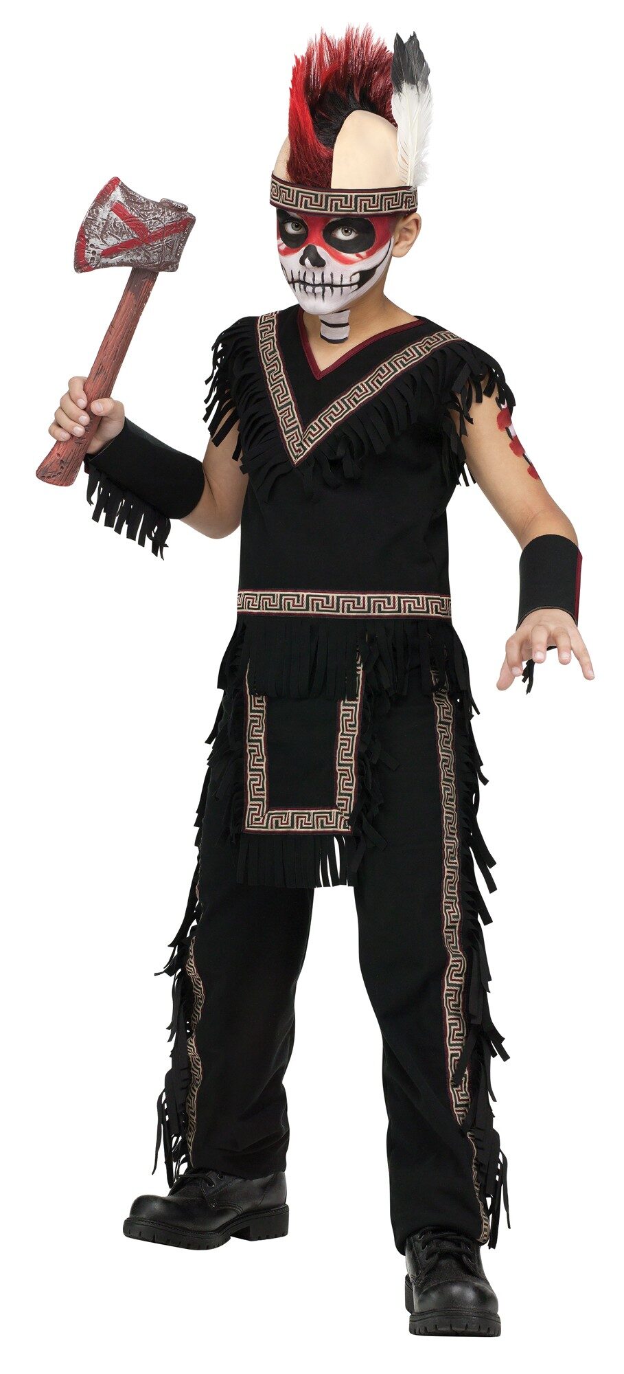Size Large 12-14 Indian Warrior Boy Costume