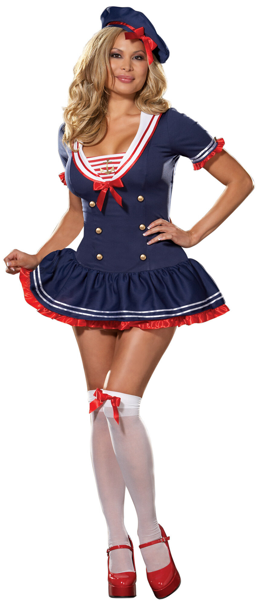 Hello Sexy Plus Size Sailor Girl Costume - Mr. Costumes.