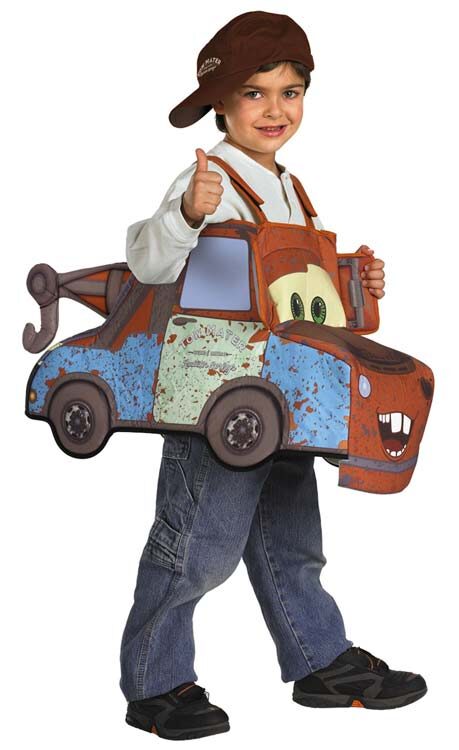 Trick or Treat as Disney Tow Mater 3D Deluxe Toddler Costume this Halloween! 
