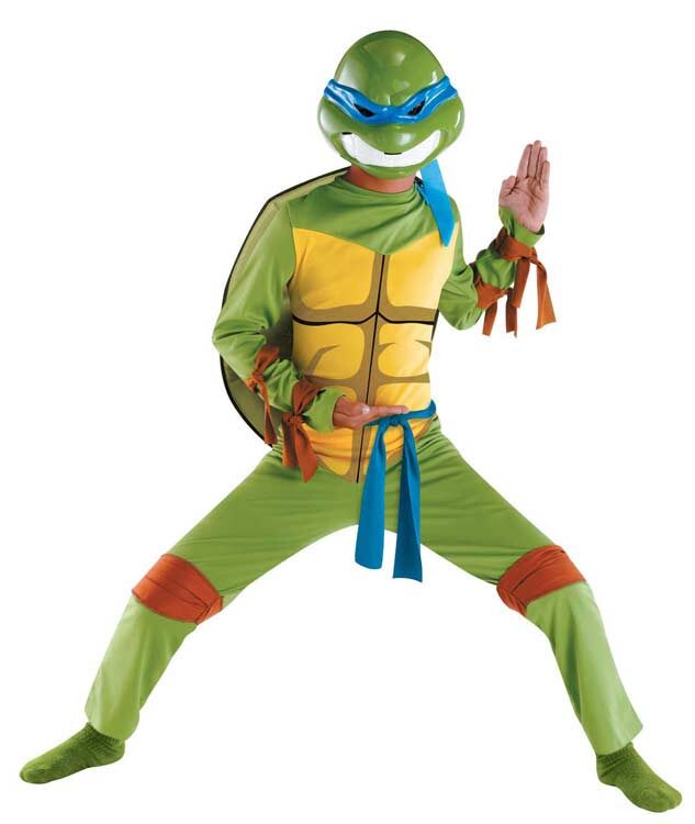 Kids Classic Leonardo Ninja Turtle Costume - Mr. Costumes
