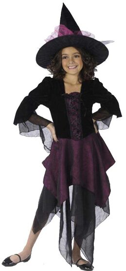 Kids Magical Miss Witch Costume