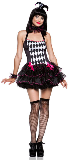 Sexy Harlequin Holly Costume