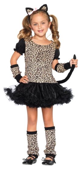 Kids Leopard Dress Cat Costume