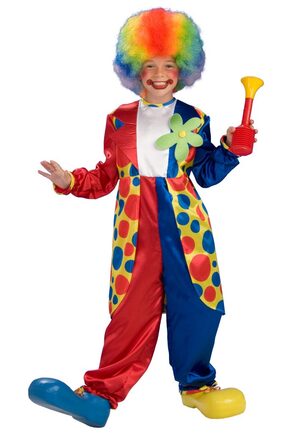 Kids Bubbles the Circus Clown Costume