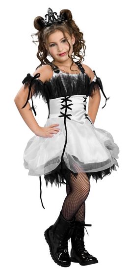 Kids Gothic Ballerina Costume
