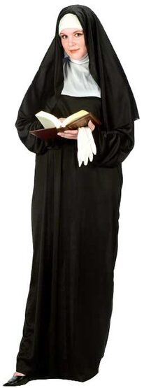 Womens Blessed Nun Plus Size Costume