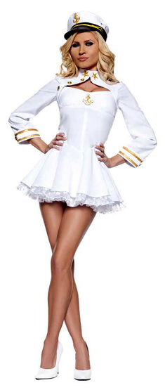 Elegant Admiral Sexy Sailor Costume