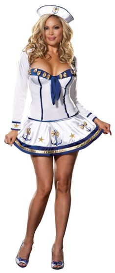 Making Waves Sexy Plus Size Sailor Costume