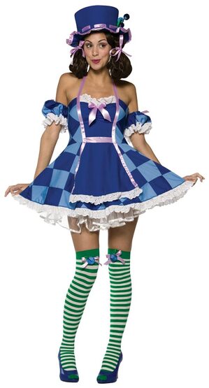 Womens Sexy Blueberry Hatter Costume