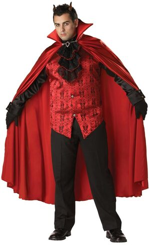 Mens Plus Size Handsome Devil Costume