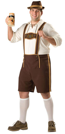 Mens Plus Size Bavarian Guy Costume