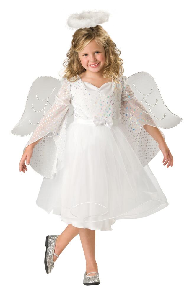 white angel dress for baby girl