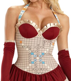 Dirty Word Scrabble Game Sexy Costume