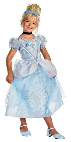 Kids Disney Deluxe Toddler Cinderella Costume
