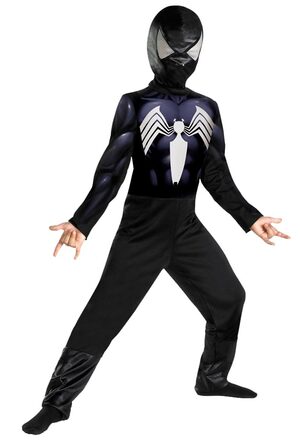 Kids Classic Black Spiderman Costume