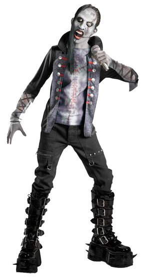 Boys Shock Rock Zombie Rockstar Costume