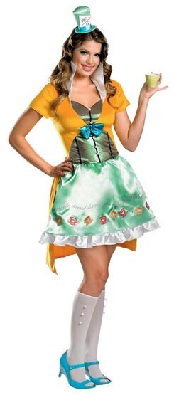 Womens Sassy Mad Hatter Adult Costume