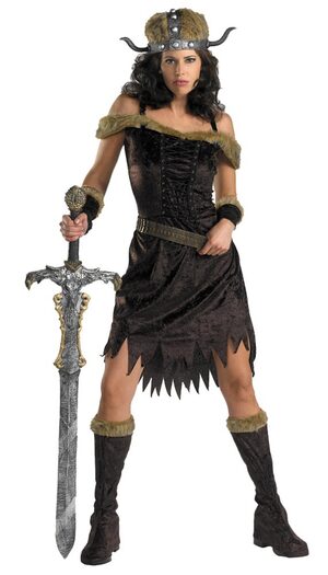 Womens Nordic Babe Adult Viking Costume