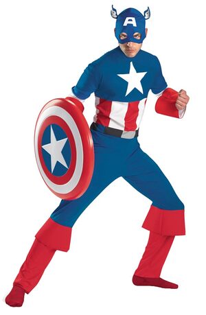 Mens Classic Adult Captain America Costume