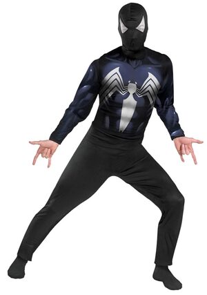 Classic Adult Black Spiderman Costume