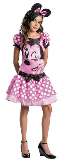 Kids Pink Clubhouse Minnie Mouse Costume