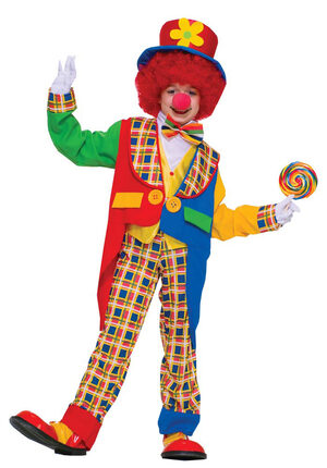 Boys Clown Around Town Kids Costume