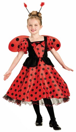 Girls Royal Ladybug Princess Kids Costume