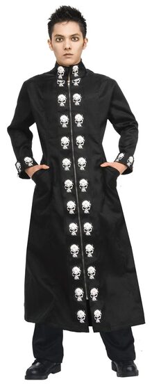 Teen Boys Skull Duster Costume