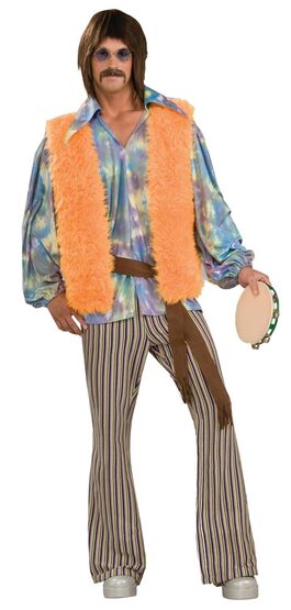 Mens Hippie Singer Adult 60s Costume