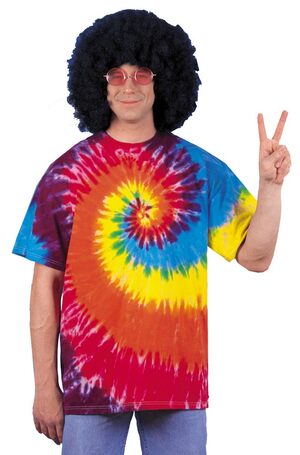 Adult Mens Tie Dye Hippie Shirt