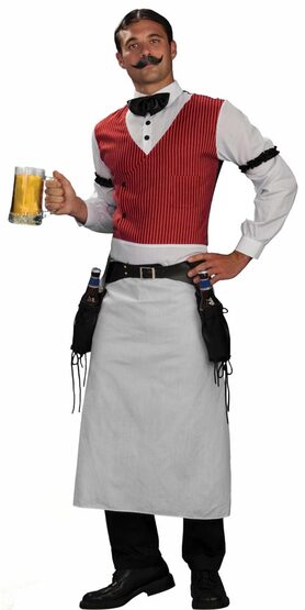 Adult Bartender Mens Western Costume
