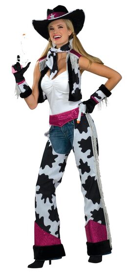 Womens Sexy Glamour Cowgirl Costume