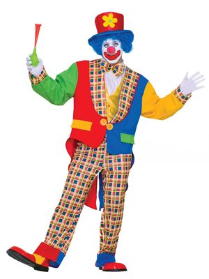 Mens Clown on the Town Adult Circus Costume