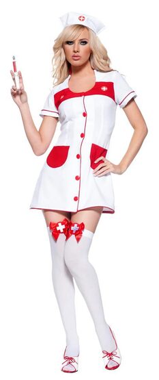 Womens Sexy Night Nurse Costume