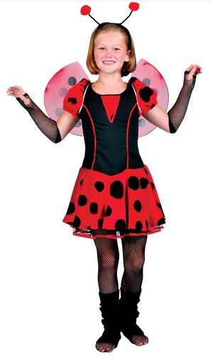 Girls Ladybug Cutie Kids Costume