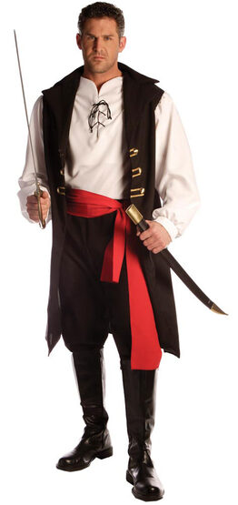 Adult Captain Cutthroat Mens Pirate Costume